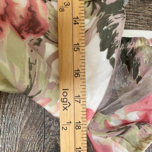 Floral Puff Sleeve Dress - Picture 7 of 11